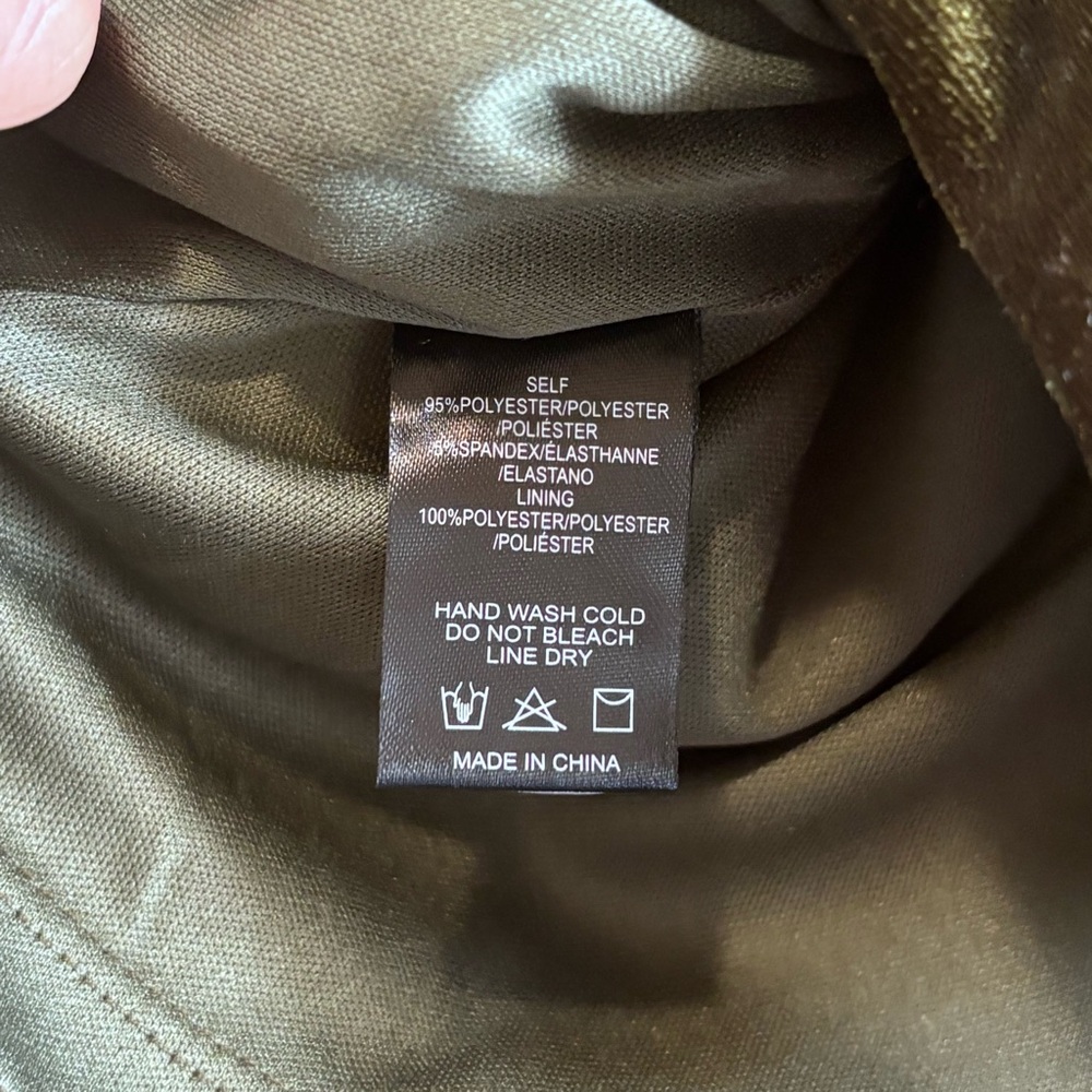 Sunday in Brooklyn Moss Green Velvet Puff Sleeve Top Blouse XS New With Tags - Picture 4 of 6